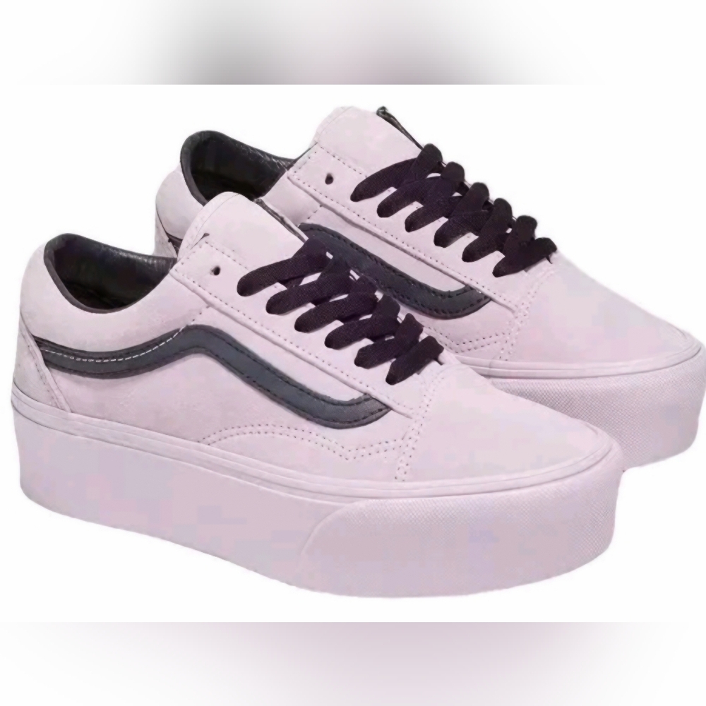 Nwot Vans Old Skool Stackform Suede Sneakers Lave… - image 1